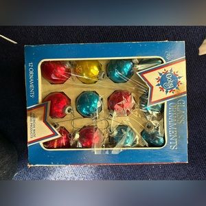 Vintage glass Christmas ornaments